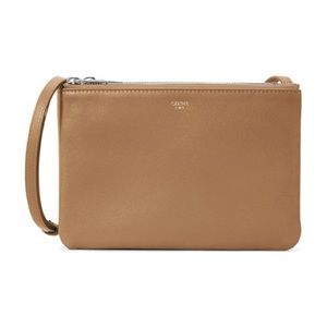 Celine Small Trio Bag in Smooth Lambskin in Camel